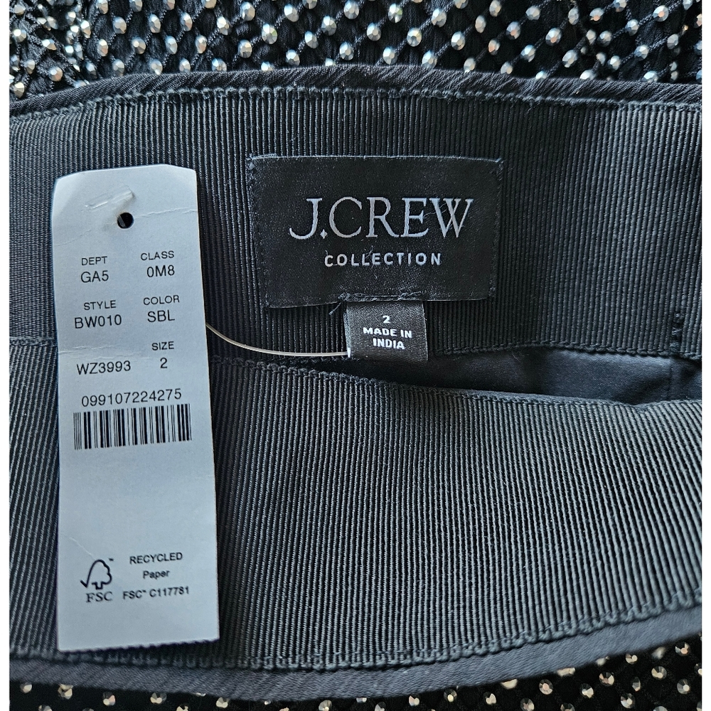 J.Crew Collection Side-Slit Rhinestone Skirt - Picture 14 of 15